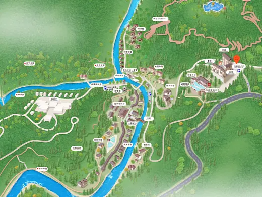 莲湖结合景区手绘地图智慧导览和720全景技术，可以让景区更加“动”起来，为游客提供更加身临其境的导览体验。